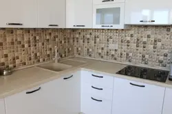 Kitchen With Small Tiles Photo