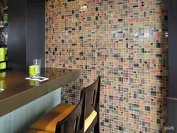 Kitchen with small tiles photo