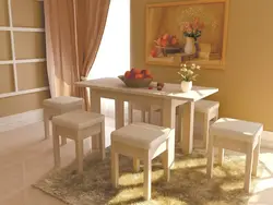 Стол для светлой кухни фото
