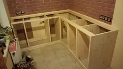 DIY corner kitchen photo