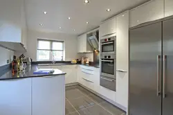 Kitchen with large cabinet photo