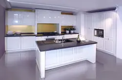 Белые кухни из эмали фото