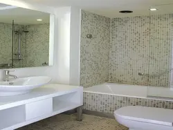 Imitation Tiles In The Bathroom Photo