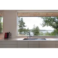 Apron window in the kitchen photo