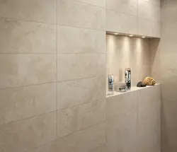 Matte Porcelain Tiles In The Bathroom Photo