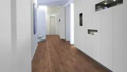 Light laminate flooring in the hallway photo