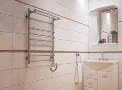 Ваннаға арналған фотосуретке арналған ақ жылытылатын сүлгі жолағы