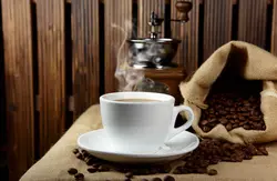 Кубак кавы на кухні фота