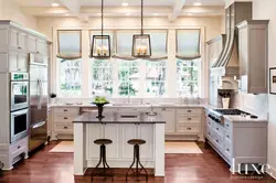 Photo of a kitchen with a window on the right