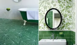 Изумрудная плитка для ванной фото