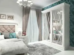 Neoclassical wardrobe in the bedroom photo