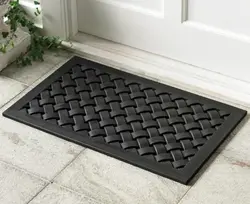 Rubber mat for the hallway photo