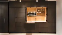 Кухня Спрятанная В Шкафу Фото