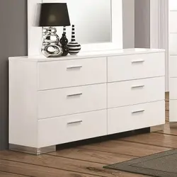 Light Chest Of Drawers In The Bedroom Photo