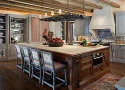 Provence kitchens with island photo