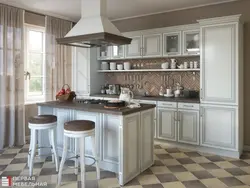 Provence kitchens with island photo