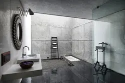 Ванна бөлмесінің суретіндегі көркем бетон