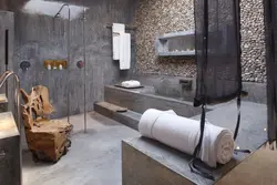 Арт бетон в ванной фото
