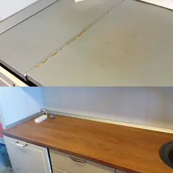 Замена столешницы на кухне фото