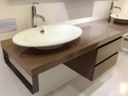 Ҳаммом бо сурати калон countertop