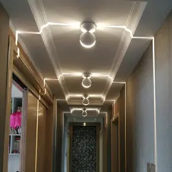 LED strip in the hallway photo