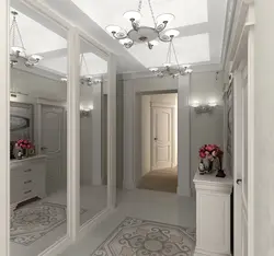 Hallway With Oval Mirror Photo