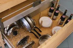 Open storage in the kitchen photo