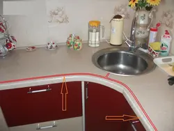 Угловая столешница для кухни фото
