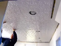 Photo of ceiling tiles for kitchen