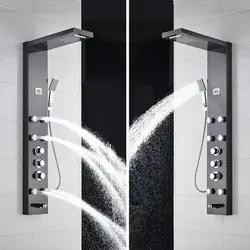 Vanna otağı fotoşəkilində duş paneli