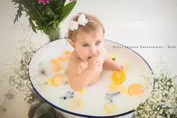 Апельсин қосылған ваннадағы фото