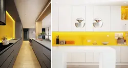 Kitchens with yellow apron photo