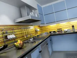 Kitchens with yellow apron photo
