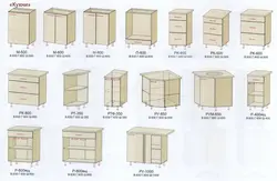 Модульныя шафы для кухні фота