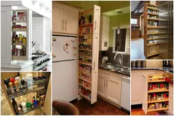 Pull-out cabinet for kitchen photo