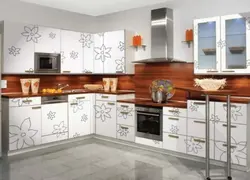 Кухні фасады з малюнкам фота