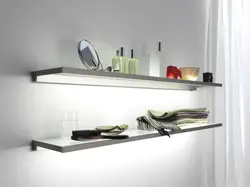 Glass Shelves In The Kitchen Photo