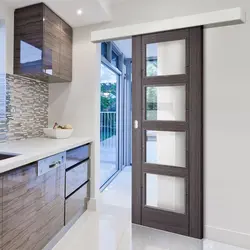 Plastic doors to the kitchen photo