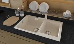 Бэжавая мыйка на кухні фота
