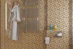 Ванна бөлмесінің фотосуретіндегі мозаикалық панельдер