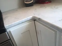 Countertop joints in the kitchen photo