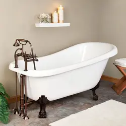 Чугунная ванна с ножками фото