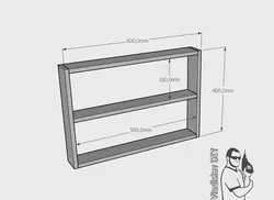 Чертеж полки на кухню фото