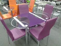 Lilac chairs for the kitchen photo