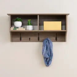 Hanging shelf in the hallway photo