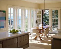 French windows in the kitchen photo