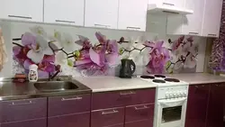 Apron For Kitchen Orchids Photo