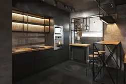 Loft Kitchen Made Of Metal Photo