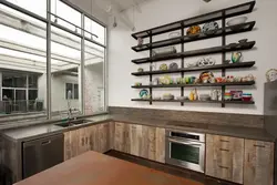 Loft Kitchen Made Of Metal Photo