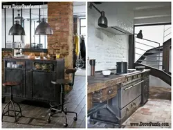 Loft Kitchen Made Of Metal Photo